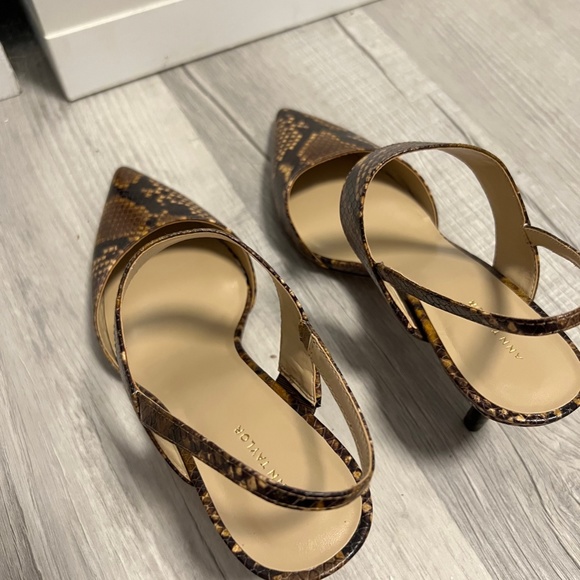 NIB - Ann Taylor Theodora Snake Slingback Pump in Brown Multi - Size 9 - Picture 5 of 12